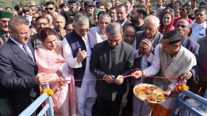 CM सुक्खू ने वन वाटिका और हैलीपैड का किया लोकार्पण।