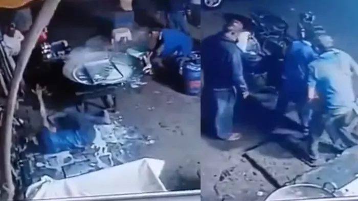 गर्म दूध की कढ़ाई में गिरा नशे में धुत युवक