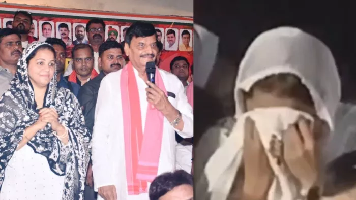 जनसभा को संबोधित करते सपा के राष्ट्रीय महासचिव शिवपाल यादव