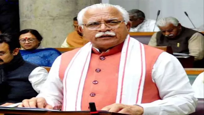 हरियाणा के मुख्यमंत्री मनोहर लाल की फाइल फोटो।
