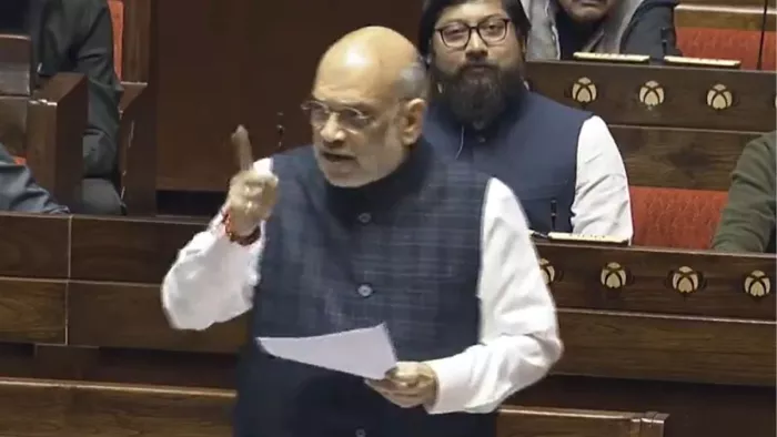आज का दिन ऐतिहासिकः अमित शाह। फोटोः एएनआई।