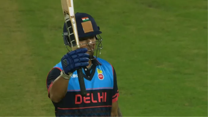 अनुज रावत ने यूपी के खिलाफ खेली दमदार पारी। फोटो- BCCI