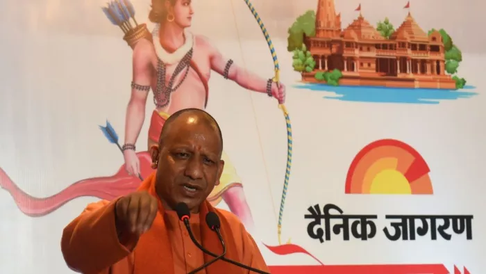 दैनिक जागरण द्वारा आयोजित श्रीरामोत्सव सबके राम कार्यक्रम को संबोधित करते मुख्यमंत्री योगी आदित्यनाथ। जागरण
