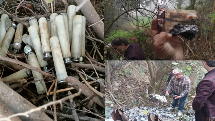 चताड़ा मोड़ पर अपनी जमीन में बनी एक टंकी में भी नकली दवाई फेंकी गई थी।