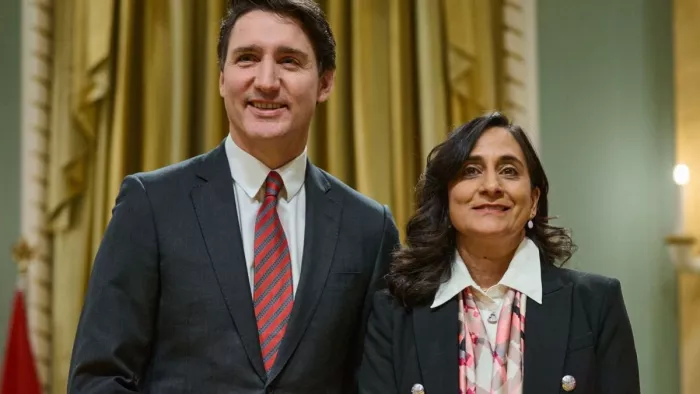 Canada New PM कनाडा के पीएम पद की रेस से अनीता बाहर हुईं। (फाइल फोटो)