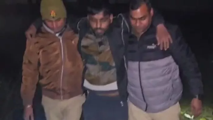 मथुरा एनकाउंटर में दो बदमाशों को पुलिस ने गिरफ्तार किया। (तस्वीर जागरण)