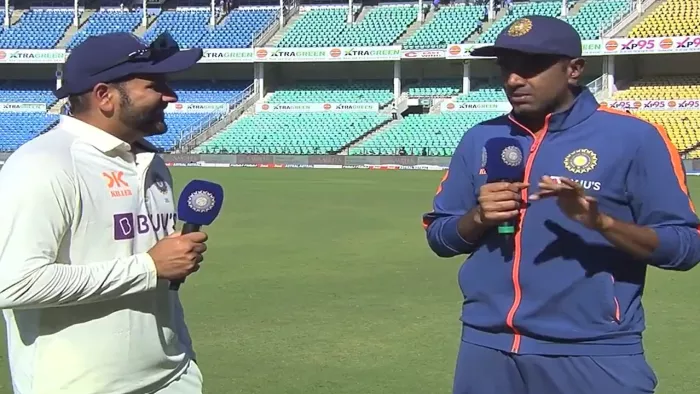 Rohit Sharma and R Ashwin Interview (Photo-design)