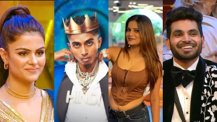 File Photo of Priyanka Chahar Choudhary, MC Stan, Archana Gautam and Shiv Thakare