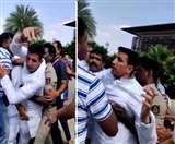 MP Political Crisis : बेंगलूरु में कमलनाथ के मंत्री जीतू पटवारी से हाथापाई, देखें वीडियो