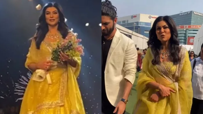 Still Image of Sushmita Sen and Rohman Shawl