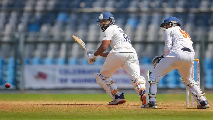 Shreyas Iyer Ranji Trophy Final में शतक जड़ने से चूके