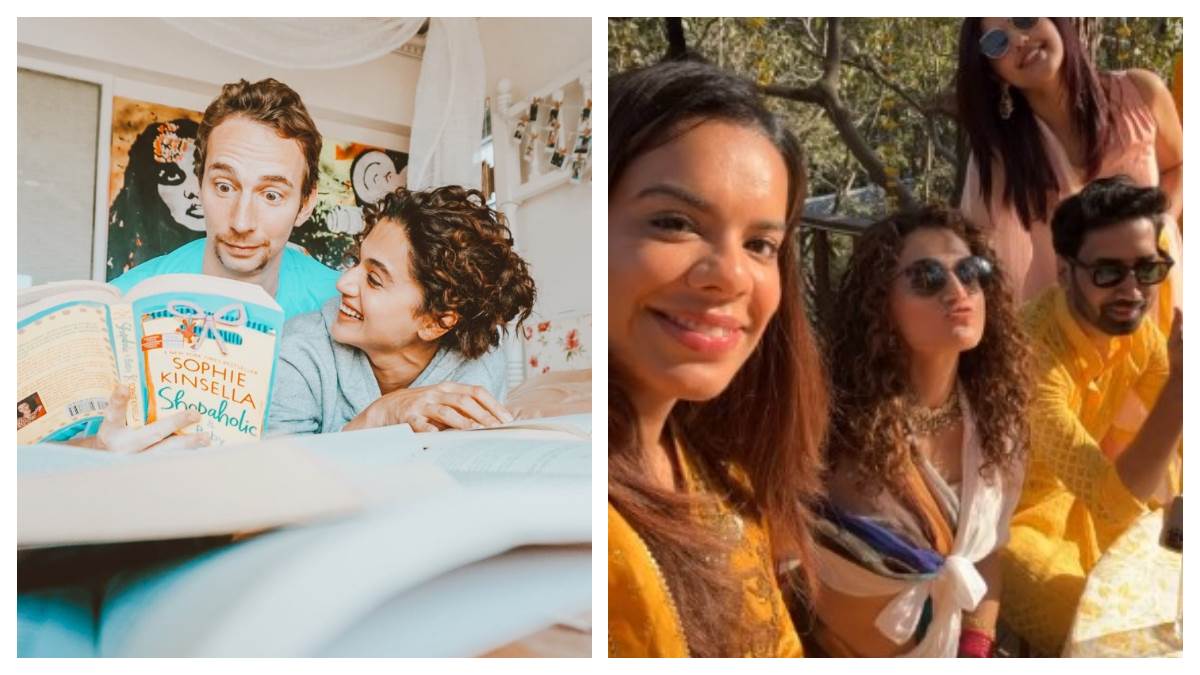 Taapsee Pannu ने दिखाया हल्दी ग्लो, शादी की खबरों पर बोलीं- 'अपने प्रिंस को  पाने से पहले कई मेंढकों को किया किस' - taapsee pannu reveals she had to  kiss many frogs