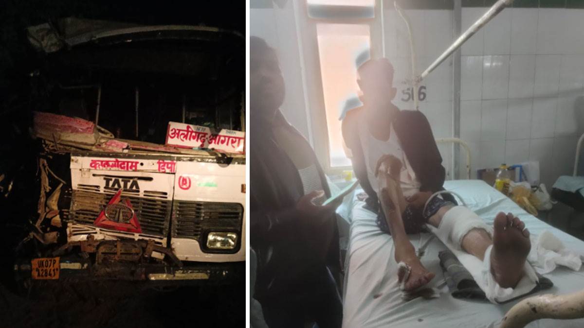 bus accident in hathras involving uttarakhand bus