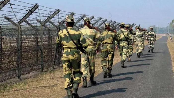 बांग्लादेश सीमा पर सीमा सुरक्षा बल सतर्क। ( फाइल फोटो )