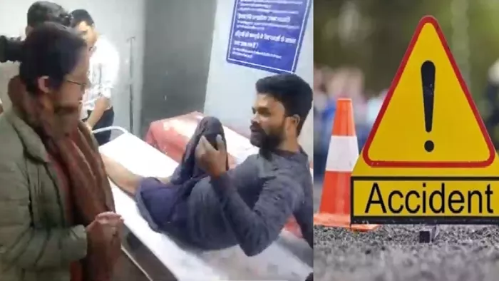 देहरादून में तेज रफ्तार मर्सिडीज कार से राहगीरों को मारी टक्कर, चार की मौत (फोटो- वीडियो ग्रैब)