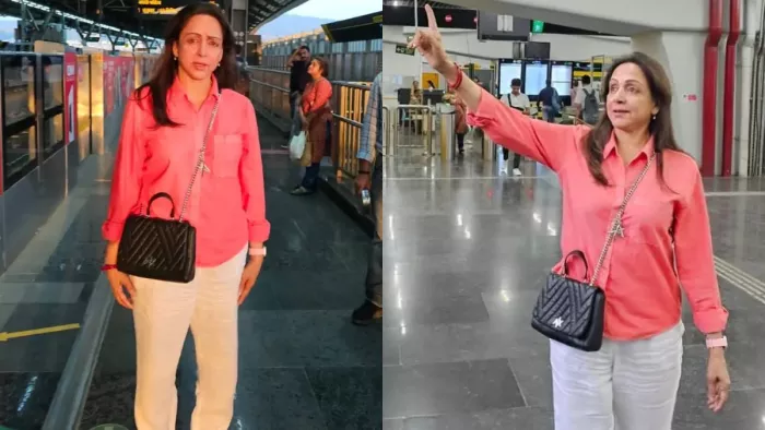 Hema Malini Travels in Mumbai Metro Actress Video Goes Viral Fans Shocked/Instagram