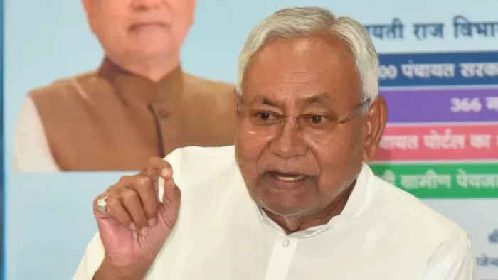 'अरे Sorry गलती से बोल दिया...', तुरंत टोकने पर CM नीतीश को मंच से मांगनी पड़ी माफी (फाइल फोटो)