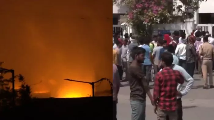 नागपुर की एल्युमीनियम फैक्टी में लगी आग । ANI