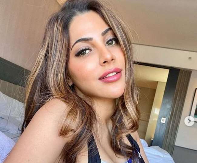 In Pics Nikki Tamboli hot Monokini Look from the shoot of Khatron Ke Khiladi