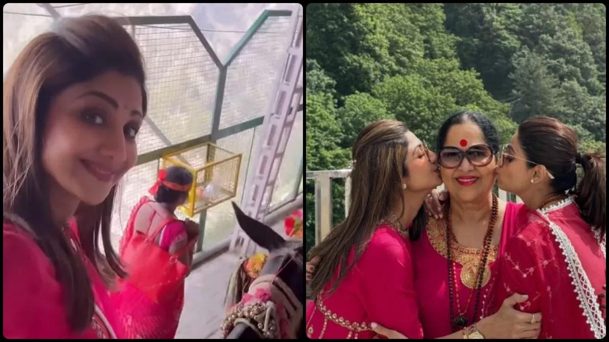 खच्चर पर बैठकर मां के साथ Shilpa Shetty गईं वैष्णो देवी के दरबार, इस वजह से लोगों का फूटा गुस्सा