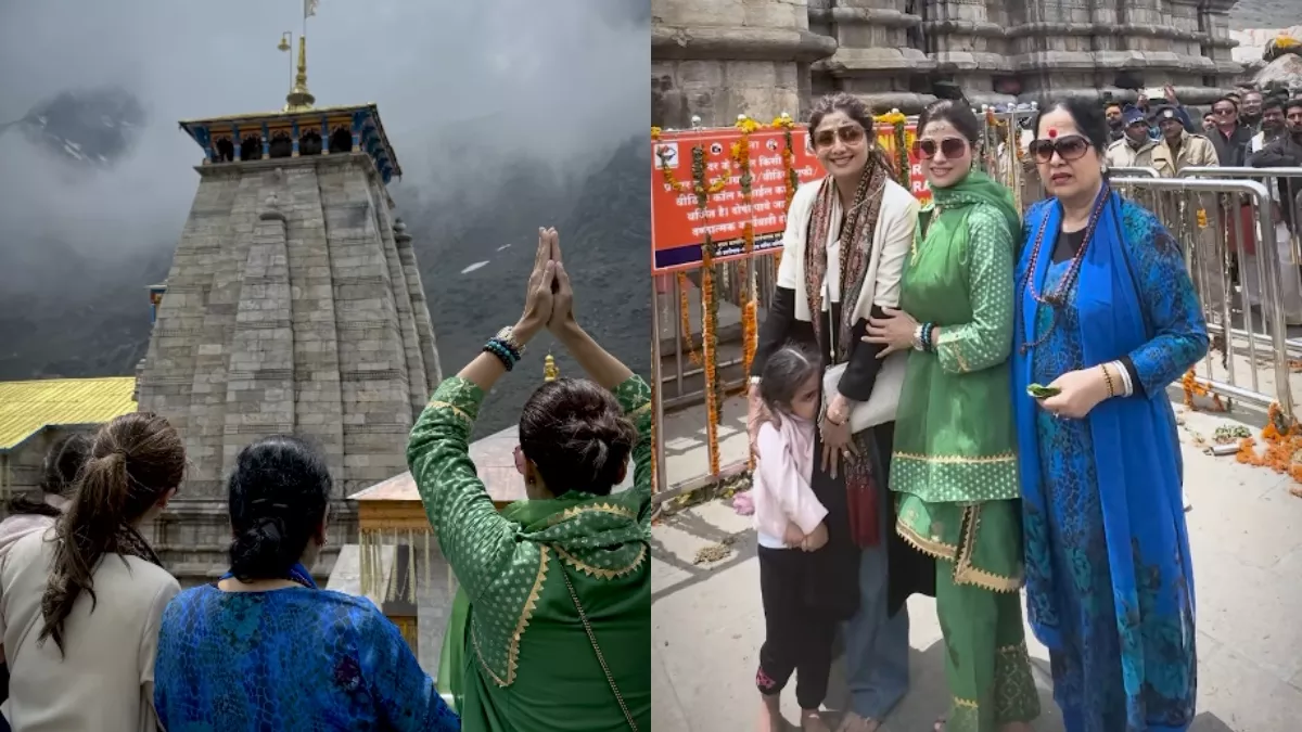 परिवार के साथ धार्मिक यात्रा पर निकलीं शिल्पा शेट्टी, वैष्णो देवी के बाद अब केदारनाथ के किए दर्शन