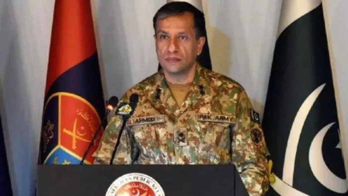 पाकिस्तान की मीडिया विंग के ISPR के डायरेक्टर जनरल अहमद शरीफ चौधरी। प्रतीकात्मक तस्वीर