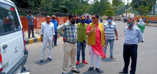 शहर के प्रमुख चौराहों का सुंदरीकरण शुरू - beautification of chauraha ...