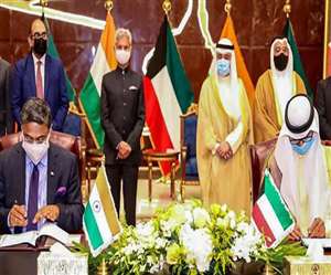 विदेश मंत्री एस जयशंकर की कुवैत यात्रा के दौरान दोनों देशों में हुआ समझौता।