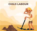 बाल मजदूरी को दर्शाती हुई एक दुःखद तस्वीर