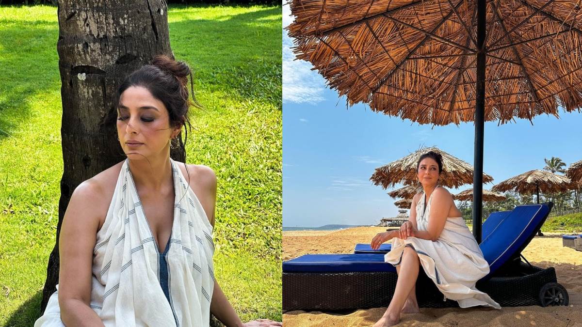 tabu look glamorous in beach look as shared her photos from goa vacation