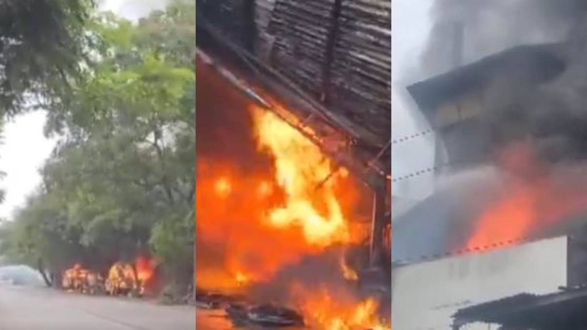 massive fire broke out in the chemical factory of dombivali maharashtra many fire engines reached the spot