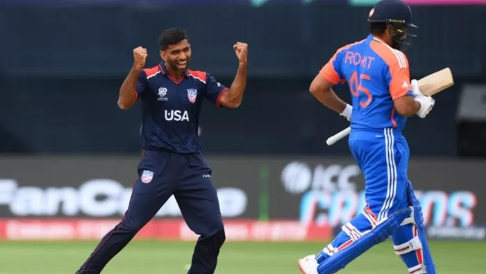 ICC इवेंट्स में Virat Kohli को गोल्डन डक पर आउट करने वाले पहले बॉलर बने Saurabh Netravalkar
