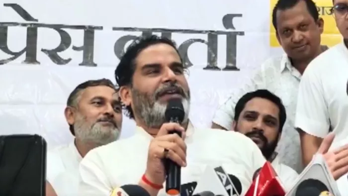 प्रशांत किशोर ने बिहार में एक प्रेस कॉन्फ्रेंस को किया संबोधित। (जागरण)