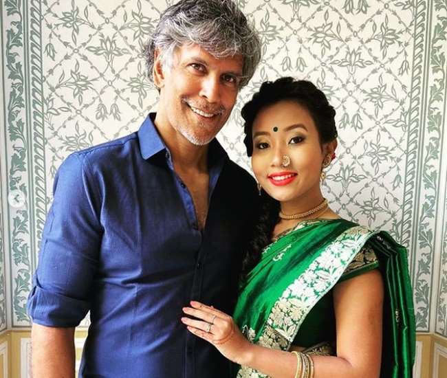 मिलिंद सोमन, अंकिता कोंवर, फोटो साभार: Instagram