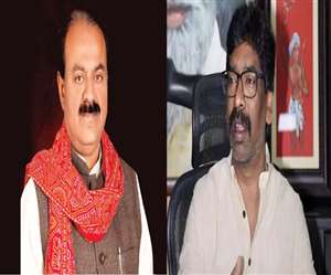 चतरा के सांसद सुनील सिंह और झारखंड के मुख्यमंत्री हेमंत सोरेन ( फाइल फोटो)।