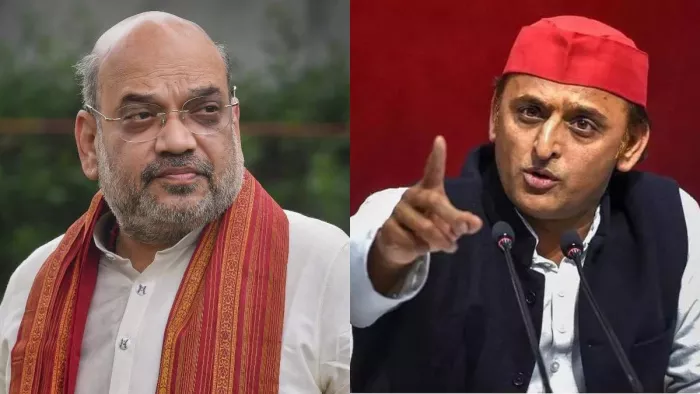 गृह मंत्री अमित शाह और सपा प्रमुख अखिलेश यादव - फाइल फोटो