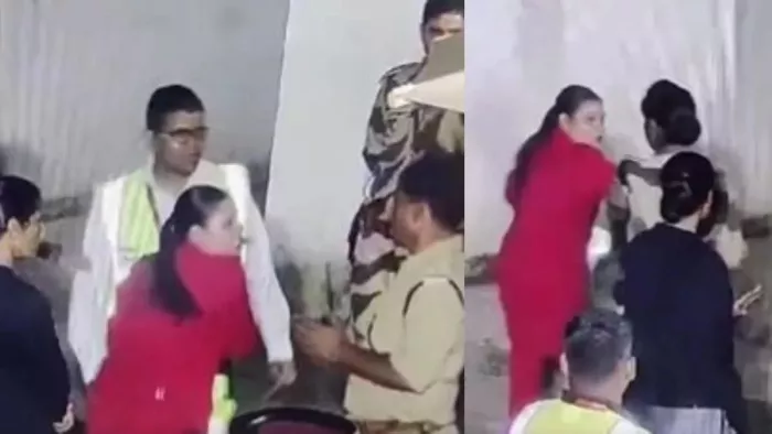 महिला अधिकारी के आने तक इंतजार करने को कहा- सीआईएसएफ जवान (फोटो, एक्स)