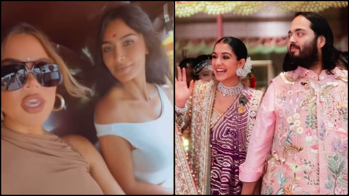 anant ambani radhika merchant wedding kim kardashian and khloe kardashian did auto ride in mumbai