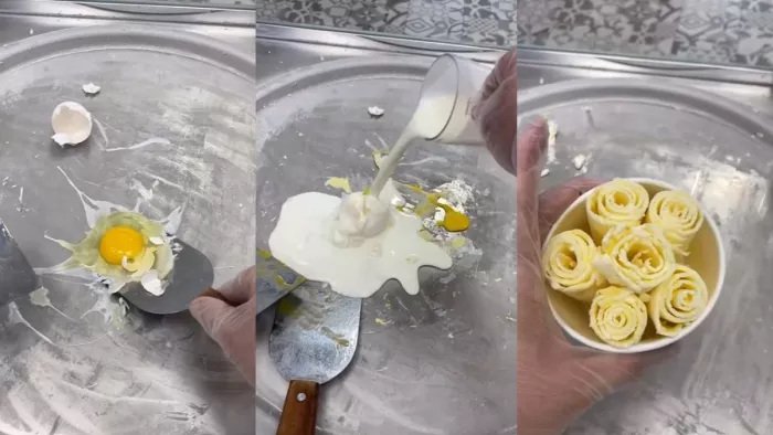 Viral Raw Egg Ice Cream: क्या सेहत के लिए सुरक्षित है कच्चे अंडे से बनी आइसक्रीम? (Image Source: Instagram)