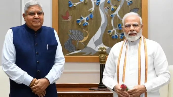 जयराम रमेश का दावा- पूर्व सभापति ने हाल ही में प्रधानमंत्री से 45 मिनट तक मुलाकात की।(फोटो सोर्स: पीटीआई)