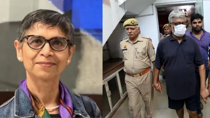 मृतका वकील रेनू सिन्हा की फाइल फोटो और आरोपित पति गिरफ्तार। जागरण