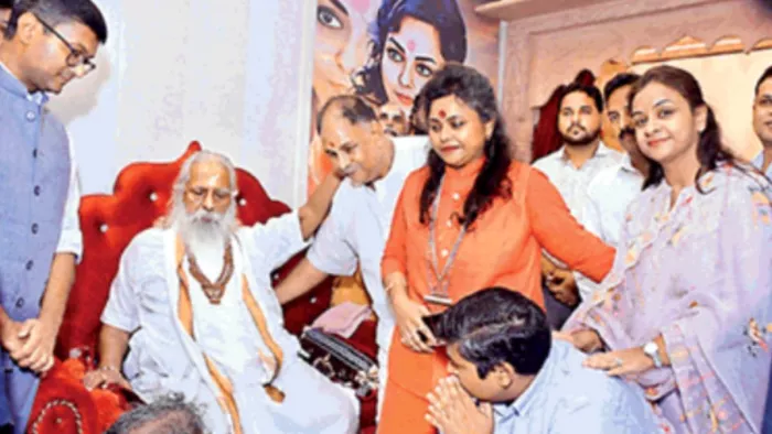 नौरंगाबाद पहुंचे श्री राम जन्मभूमि ट्रस्ट के अध्यक्ष महंत गोपाल दास