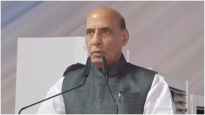 राजनाथ सिंह ने जम्मू में किया 90 इंफ्रास्ट्रक्चर परियोजनाओं का उद्घाटन। (फोटो- एक्स)