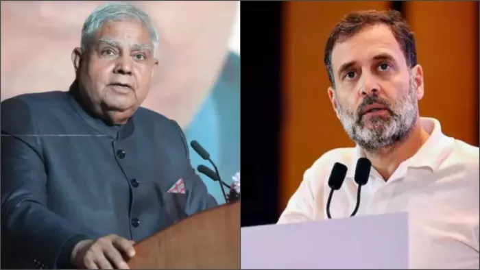 राहुल गांधी पर भड़के उपराष्ट्रपति जगदीप धनखड़