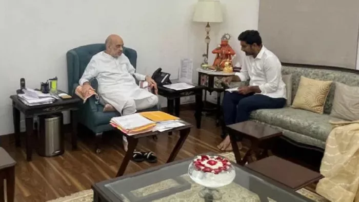 नारा लोकेश ने अमित शाह से मुलाकात की है