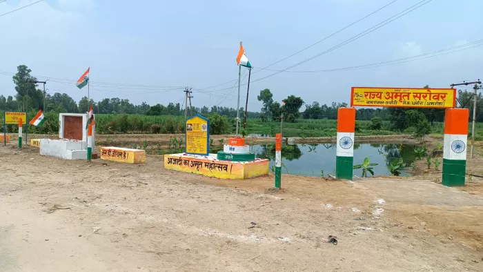 Amroha : धनौरा ब्लाक की ग्राम पंचायत ढ्योटी में बनी वर्मी कंपोस्ट यूनिट। जागरण