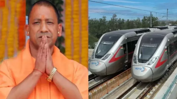 CM Yogi in Ghaziabad: गाजियाबाद पहुंचे सीएम योगी, साहिबाबाद RapidX स्टेशन का करेंगे निरीक्षण