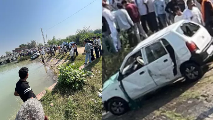 कैथल में दशहरे की पूजा करने जा रहे एक ही परिवार के 8 लोगों की मौत।
