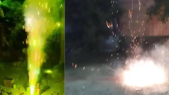 पटाखों के शोर में घुट गया धनबाद, जमकर हुई आतिशबाजी से बढ़ा प्रदूषण का लेवल