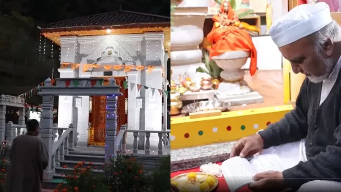 दिवाली पर कुपवाड़ा के टीटवाल गांव के शारदा मंदिर में 75 साल बाद हुई पूजा